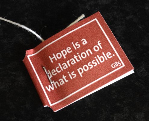 Hope is a declaration of what is possible. #tefilosofi