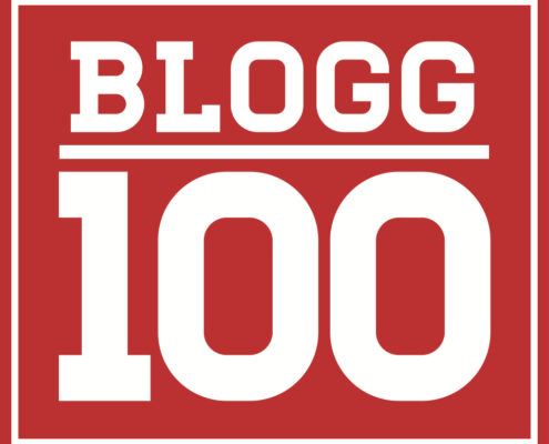 #blogg100 - logga