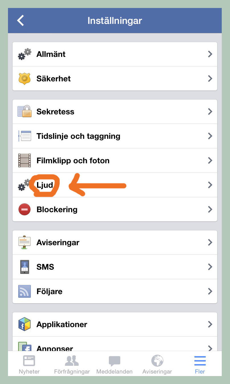 Ta Bort Ljudet På Facebook I Mobilen Kullbergutveckling Ab Ta Bort Ljudet På Facebook I Mobilen Kullbergutveckling Ab