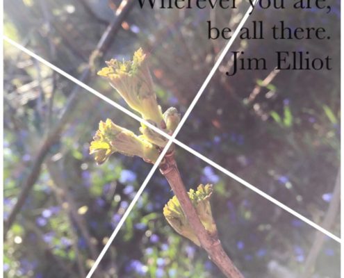 Wherever you are, be all there. Jim Elliot