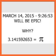 Pi-dagen 14 mars 2015